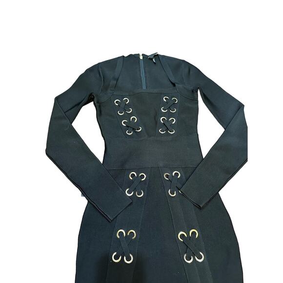 Marciano NWT Black XXS Bandage Bodycon Mini Dress - Picture 12 of 12